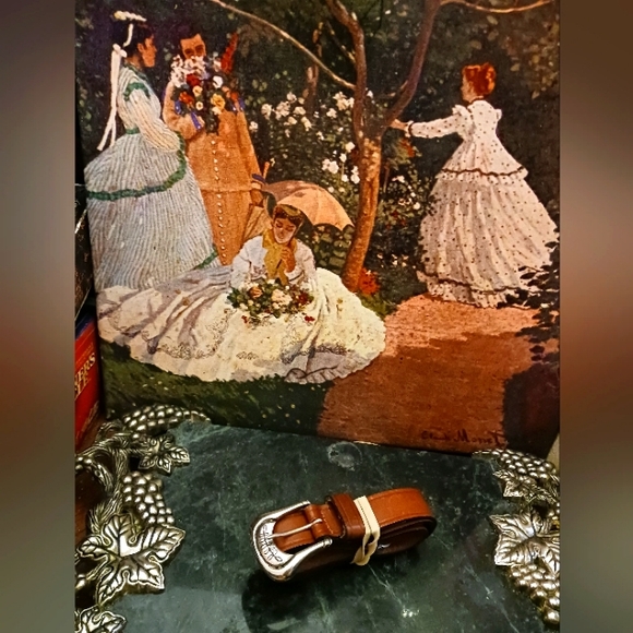 🇮🇹🌾MINORONZONI HIGH FASHION WOMEN ITALIAN MADE BELT,29-33" 🌴 - Picture 10 of 10